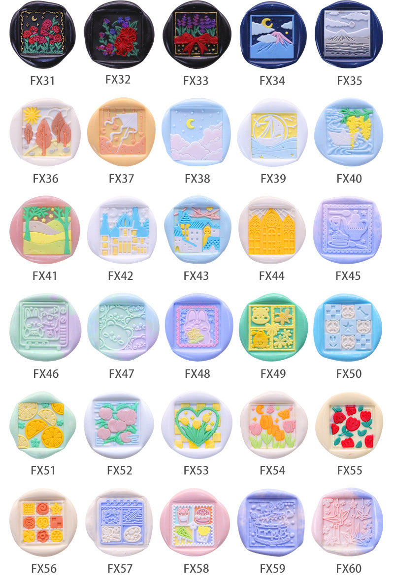 New Pretty Square Stamps