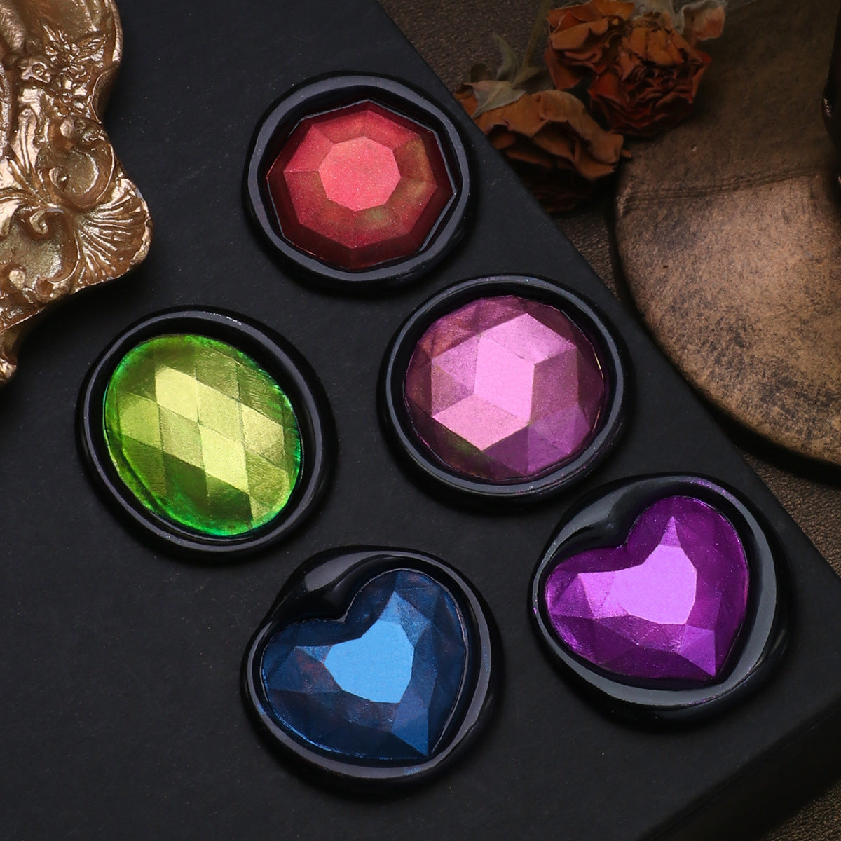 3D Diamond Shape Stamp Seal