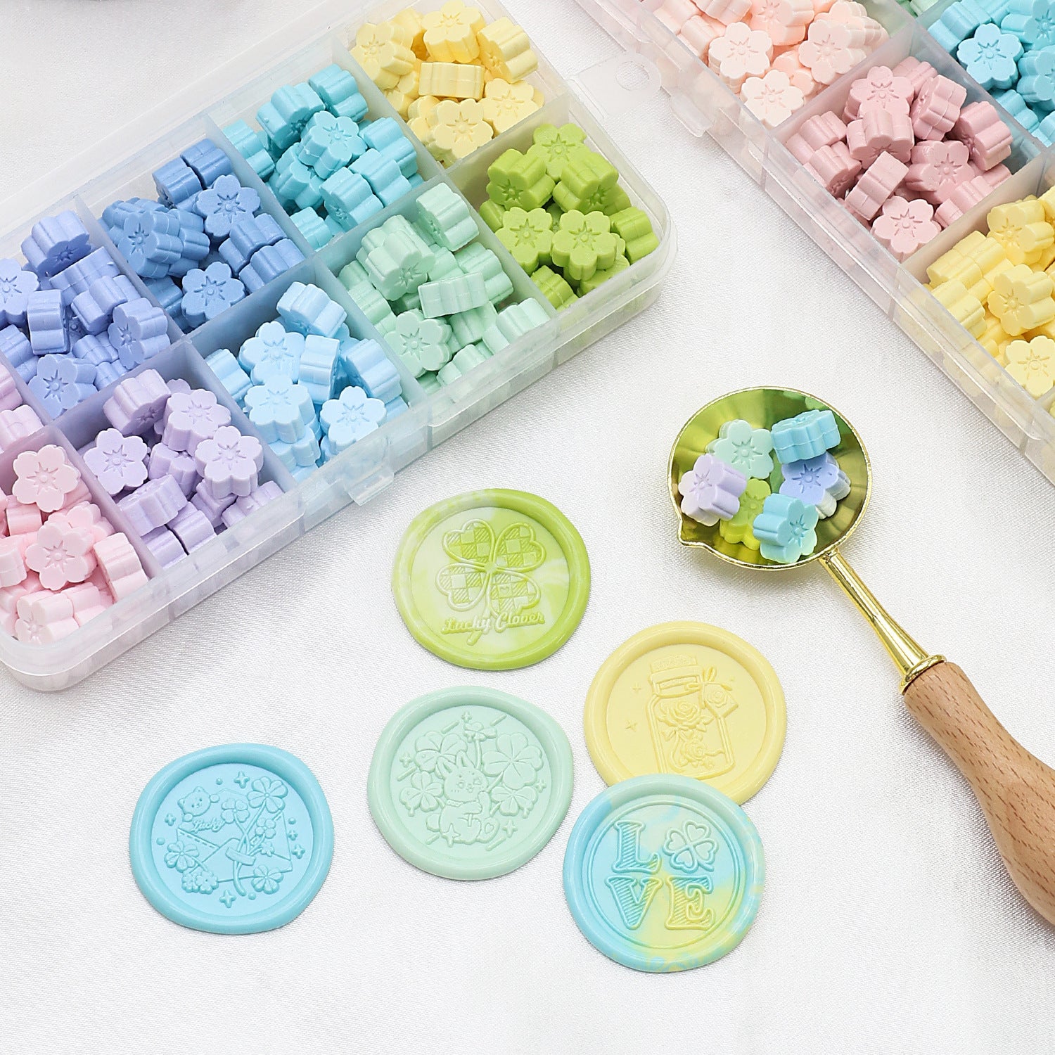 Cherry Blossom Shaped Wax Sakura Shaped Sealing Wax With Box